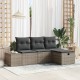 Sonata H Градински Софа Комплект 4 pcs Сив 55 х 62 х 69 см Полиратан