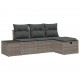 Sonata H Градински Софа Комплект 4 pcs Сив 55 х 62 х 69 см Полиратан