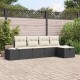 Sonata H Градински Софа Комплект 5 pcs Черно 55 х 62 х 69 см Полиратан