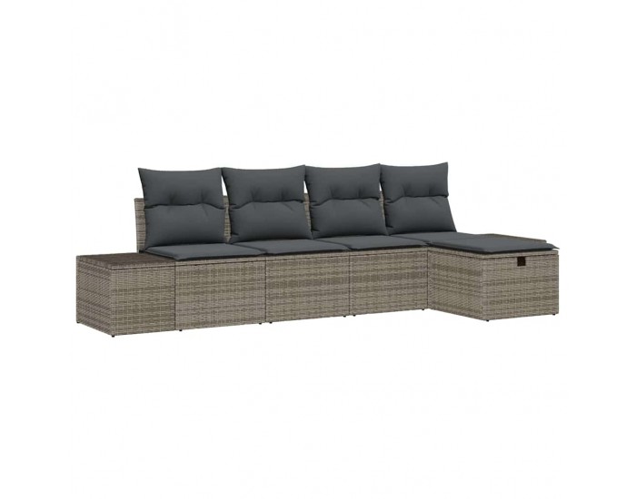 Sonata H Градински Софа Комплект 5 pcs Сив 55 х 62 х 69 см Полиратан