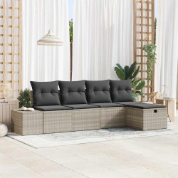 Sonata H Градински Софа Комплект 5 pcs Светлосиво 55 х 62 х 69 см - Canapele și bănci de grădină
