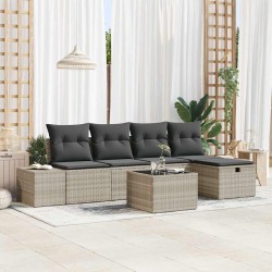 Sonata H Градински Софа Комплект 6 pcs Светлосиво 55 х 62 х 69 см - Canapele și bănci de grădină