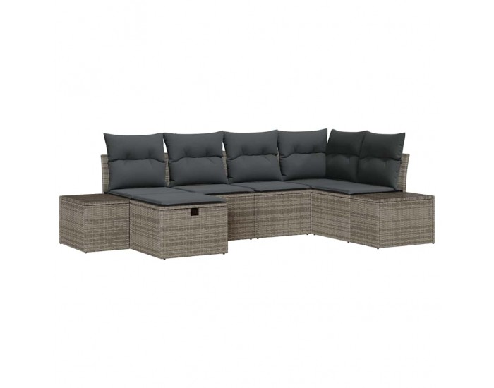 Sonata H Градински Софа Комплект 6 pcs Сив 55 х 62 х 69 см Полиратан