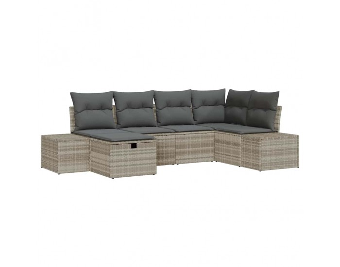 Sonata H Градински Софа Комплект 6 pcs Светлосиво 55 х 62 х 69 см