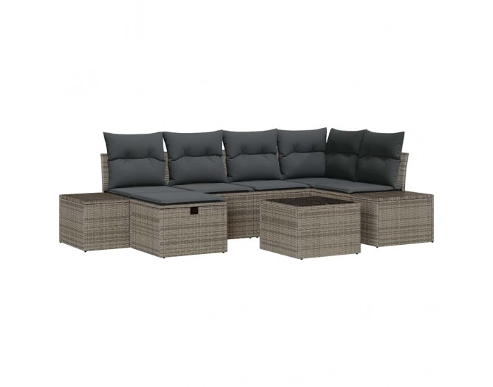 Sonata H Градински Софа Комплект 7 pcs Сив 55 х 62 х 69 см Полиратан