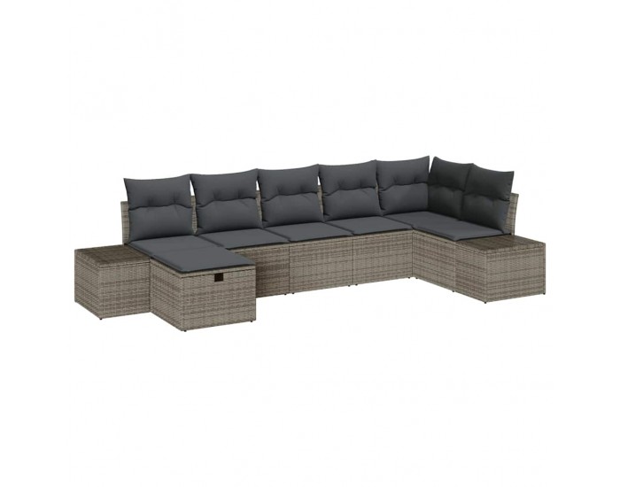 Sonata H Градински Софа Комплект 7 pcs Сив 55 х 62 х 69 см Полиратан