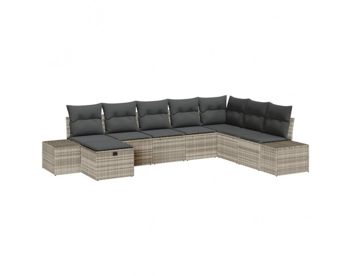 Sonata H Градински Софа Комплект 8 pcs Светлосиво 55 х 62 х 69 см