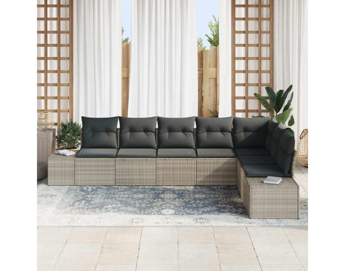 Sonata H Градински Софа Комплект 8 pcs Светлосиво 55 х 62 х 69 см