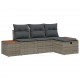 Sonata H Градински Софа Комплект 4 pcs Сив 55 х 62 х 69 см Полиратан