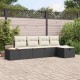 Sonata H Градински Софа Комплект 5 pcs Черно 55 х 62 х 69 см Полиратан