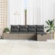 Sonata H Градински Софа Комплект 5 pcs Сив 55 х 62 х 69 см Полиратан