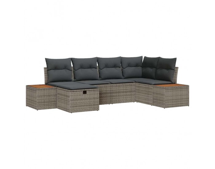 Sonata H Градински Софа Комплект 6 pcs Сив 55 х 62 х 69 см Полиратан