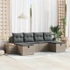 Sonata H Градински Софа Комплект 6 pcs Сив 55 х 62 х 69 см Полиратан