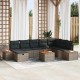 Sonata H Градински Софа Комплект 9 pcs Сив 55 х 62 х 69 см Полиратан