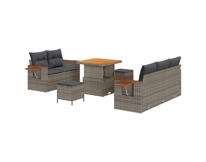 Sonata H Градински Софа Комплект с възглавница 8 pcs Сив 80 x 80 x 71 cm