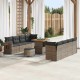 Sonata H Градински Софа Комплект 11 pcs Сив 80 x 80 x 71 cm