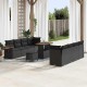 Sonata H Градински Софа Комплект 11 pcs Черно 90 x 55 x 71 cm