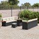 Sonata H Градински Софа Комплект 11 pcs Черно и кремаво 90 x 55 x 71 cm