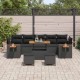 Sonata H Градински Софа Комплект 10 pcs Черно 90 x 55 x 71 cm