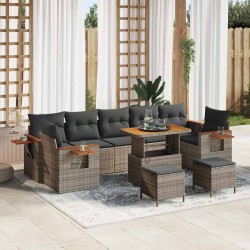 Sonata H Градински Софа Комплект 10 pcs Сив 90 x 55 x 71 cm - Canapele și bănci de grădină