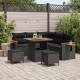 Sonata H Градински Софа Комплект 8 pcs Черно 80 x 80 x 71 cm