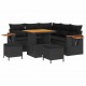Sonata H Градински Софа Комплект 8 pcs Черно 80 x 80 x 71 cm