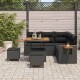 Sonata H Градински Софа Комплект 8 pcs Черно 80 x 80 x 71 cm