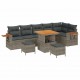 Sonata H Градински Софа Комплект с възглавница 9 pcs Сив 80 x 80 x 71 cm