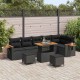Sonata H Градински Софа Комплект 9 pcs Черно 90 x 55 x 71 cm