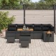 Sonata H Градински Софа Комплект 9 pcs Черно 90 x 55 x 71 cm
