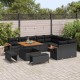 Sonata H Градински Софа Комплект 12 pcs Черно 100 x 100 x 71 cm
