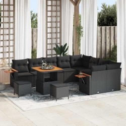 Sonata H Градински Софа Комплект 12 pcs Черно 80 x 80 x 71 cm - Canapele și bănci de grădină