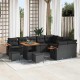 Sonata H Градински Софа Комплект 12 pcs Черно 80 x 80 x 71 cm