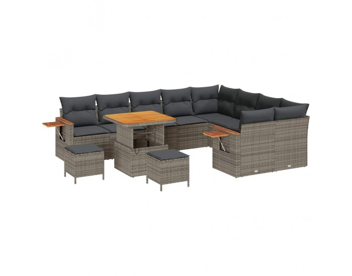 Sonata H Градински Софа Комплект 12 pcs Сив 80 x 80 x 71 cm