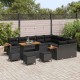 Sonata H Градински Софа Комплект 13 pcs Черно 110 x 55 x 71 см