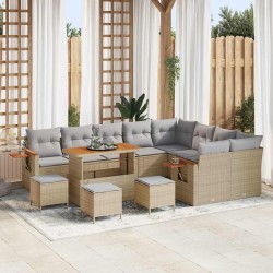 Sonata H Градински Софа Комплект 13 pcs бежово и светлосиво - Canapele și bănci de grădină