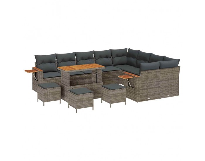 Sonata H Градински Софа Комплект 13 pcs Сив 110 x 55 x 71 см