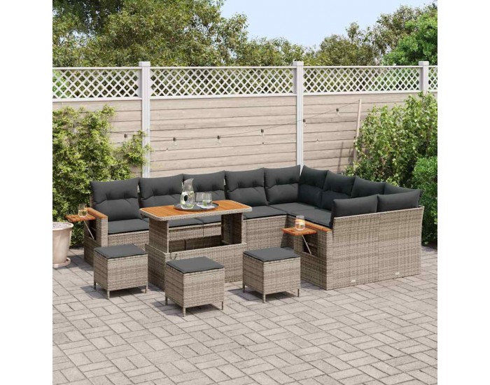 Sonata H Градински Софа Комплект 13 pcs Сив 110 x 55 x 71 см