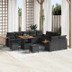 Sonata H Градински Софа Комплект 13 pcs Черно 80 x 80 x 71 cm