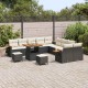 Sonata H Градински Софа Комплект 13 pcs Черно и кремаво 80 x 80 x 71 cm