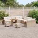 Sonata H Градински Софа Комплект 13 pcs бежово и кремаво 80 x 80 x 71 cm