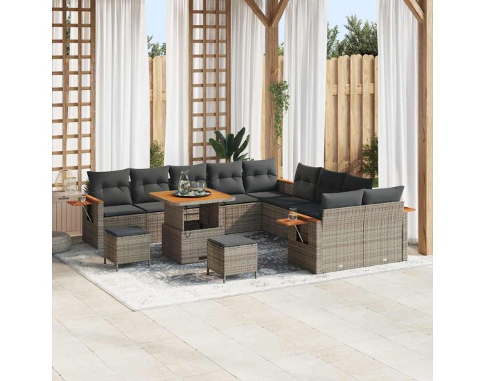 Sonata H Градински Софа Комплект 13 pcs Сив 80 x 80 x 71 cm