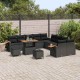 Sonata H Градински Софа Комплект 13 pcs Черно 90 x 55 x 71 cm