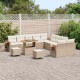 Sonata H Градински Софа Комплект 13 pcs бежово и кремаво 90 x 55 x 71 cm