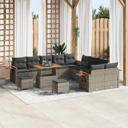 Sonata H Градински Софа Комплект 13 pcs Сив 90 x 55 x 71 cm - Canapele și bănci de grădină