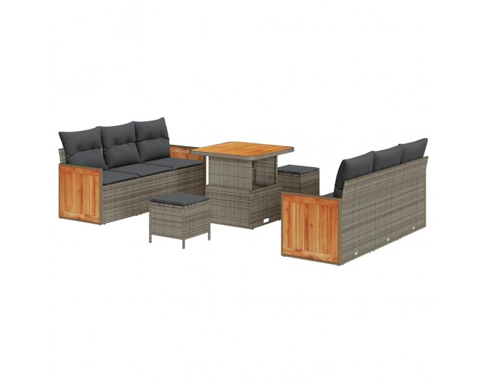 Sonata H Градински Софа Комплект с възглавница 9 pcs Сив 80 x 80 x 71 cm