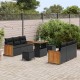 Sonata H Градински Софа Комплект 9 pcs Черно 90 x 55 x 71 cm