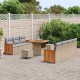 Sonata H Градински Софа Комплект 10 pcs бежово и светлосиво