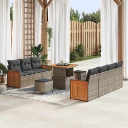 Sonata H Градински Софа Комплект 10 pcs Сив 80 x 80 x 71 cm - Canapele și bănci de grădină