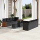 Sonata H Градински Софа Комплект 11 pcs Черно 90 x 55 x 71 cm
